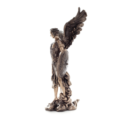 Archangel Michael: God-Like, One of the First Lords 36cm Veronese Bronze Electrolysis Full-length Statuette, Christian Veronese 