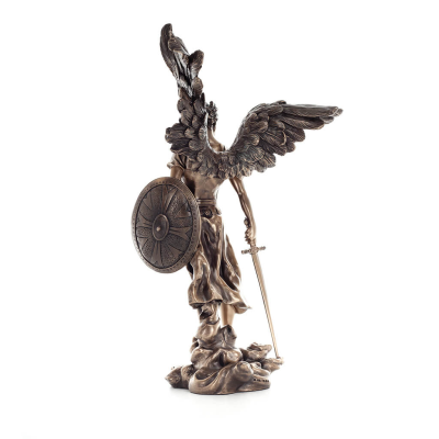 Αρχάγγελος Μιχαήλ: Όμοιος Θεού, ένας των πρώτων αρχόντων 36εκ Ολόσωμο αγαλματίδιο με Ηλεκτρόλυση μπρούτζου Veronese, Χριστιανικό