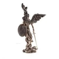 Archangel Michael: God-Like, One of the First Lords 36cm Veronese Bronze Electrolysis Full-length Statuette, Christian Veronese 