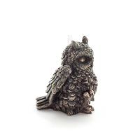Owl or Glaucus: the sacred bird, symbol of wisdom, prudence, 7cm Veronese Bronze Electrolysis Full Body Statuette Veronese 5 - g