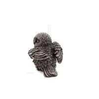 Owl or Glaucus: the sacred bird, symbol of wisdom, prudence, seated 7cm Veronese Bronze Electrolysis Full Body Statuette Verones
