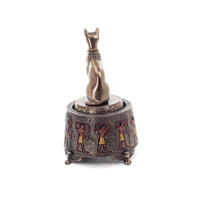 Egyptian basset music box 13cm Veronese bronze electrolysis Veronese 3 - grifon.se 