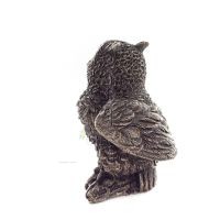 Owl or Glaucus: the sacred bird, symbol of wisdom, prudence, 6.5cm Veronese Bronze Electrolysis Full Body Statuette Veronese 3 -