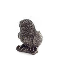 Owl or Glaucus: the sacred bird, symbol of wisdom, prudence, 6cm Veronese Bronze Electrolytic Full Body Statuette Veronese 3 - g