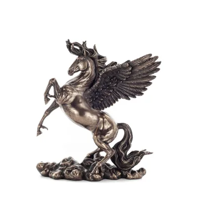 Pegasus: född av blod, följde muserna och Zeus, 28x26cm Veronese Brons Elektrolytisk Helkroppsstatyett Veronese 1 - grifon.se 