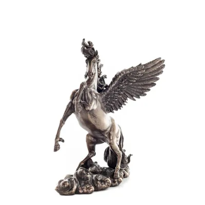 Pegasus: född av blod, följde muserna och Zeus, 28x26cm Veronese Brons Elektrolytisk Helkroppsstatyett Veronese 5 - grifon.se 