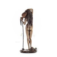 Source, Daughter, female 29.5cm Full-length statuette with Electrolytic Veronese bronze, ancient Greece Veronese 4 - grifon.se 