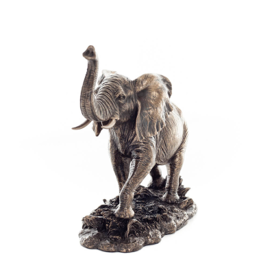 Elefant: symbol fÃ¶r styrka, skydd, visdom och lycka 16 cm Veronese brons galvaniserad helkroppsfigur Veronese 3 - grifon.se 