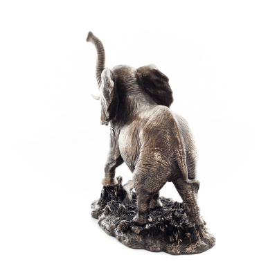 Elephant: symbol of strength, protection, wisdom and good luck 16cm Veronese Bronze Electroplating Full Body Figurine Veronese 5
