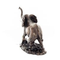 Elephant: symbol of strength, protection, wisdom and good luck 16cm Veronese Bronze Electroplating Full Body Figurine Veronese 5