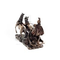 Akilles: den osÃ¥rbare krigaren och kungen i en vagn 17 cm Veronese bronselektrolysstaty, antikens Grekland Veronese 5 - grifon.s
