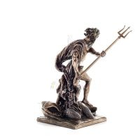 Poseidon: God of the Sea, Earthquakes, Earth, Storms and Words 28.5cm Veronese Bronze Electrolytic Full Body Statuette Veronese 