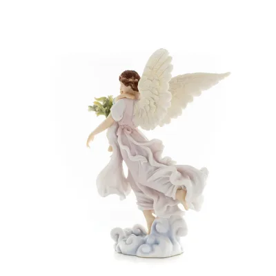 Ängel som håller ett barn och blommor 27cm Helfigur Figurin Veronese, religiös - andlig Veronese 2 - grifon.se 
