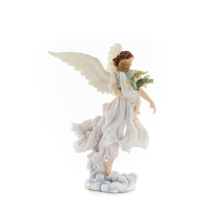 Ängel som håller ett barn och blommor 27cm Helfigur Figurin Veronese, religiös - andlig Veronese 5 - grifon.se 