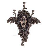 Medusa: The wild-eyed mermaid, Wall sconce 50x61.5cm Bust, Veronese bronze electrolysis Veronese 1 - grifon.se 