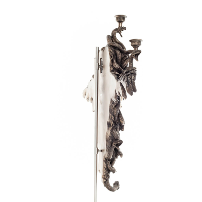 Medusa: The wild-eyed mermaid, Wall sconce 50x61.5cm Bust, Veronese bronze electrolysis Veronese 5 - grifon.se 
