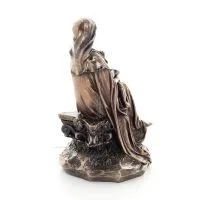 Virgin Mary the Virgin Mary or Theotokos with Jesus Christ 17cm Veronese Bronze Electrolysis Full Body Statue Veronese 4 - grifo