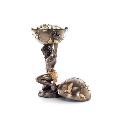 Atlas 32,5 cm smyckeskrin, smyckeskrin, fodral fÃ¶r fÃ¶rvaring, med Veronese bronselektrolys, antikens Grekland Veronese 2 - grifo