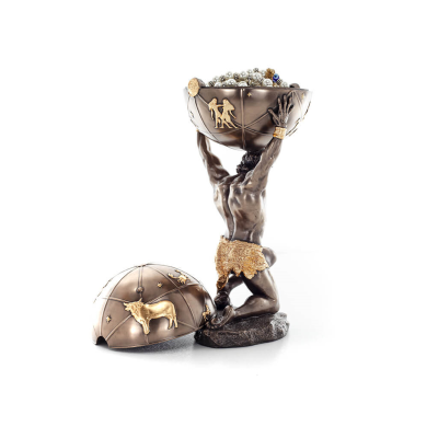 Atlas 32,5 cm smyckeskrin, smyckeskrin, fodral fÃ¶r fÃ¶rvaring, med Veronese bronselektrolys, antikens Grekland Veronese 4 - grifo