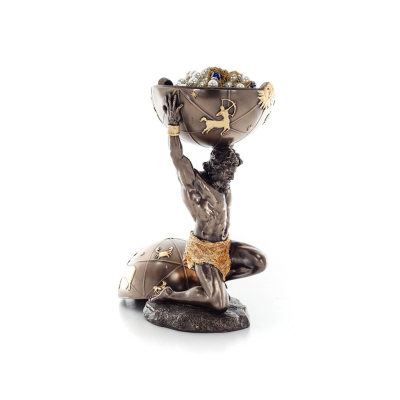 Atlas 32,5 cm smyckeskrin, smyckeskrin, fodral fÃ¶r fÃ¶rvaring, med Veronese bronselektrolys, antikens Grekland Veronese 5 - grifo