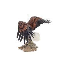 Αετός χρωματισμένος που φαίνεται σαν να πετάει πάνω από έναν κορμό δέντρου 40 εκ Ολόσωμο Αγαλματίδιο από αλάβαστρο, Διακοσμητι Β