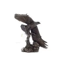 Eagle catching fish & flying over the wave 38 cm Full-body statue with Bronze Electrolysis Veronese Veronese 1 - grifon.se 