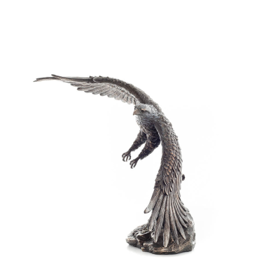 Eagle catching fish & flying over the wave 38 cm Full-body statue with Bronze Electrolysis Veronese Veronese 2 - grifon.se 
