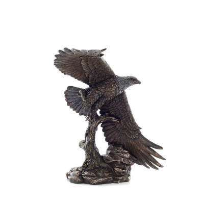 Eagle catching fish & flying over the wave 38 cm Full-body statue with Bronze Electrolysis Veronese Veronese 6 - grifon.se 