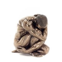 Modern Crouching Nude Man 15cm Veronese Bronze Electroplating Full Body Statue Veronese 1 - grifon.se 