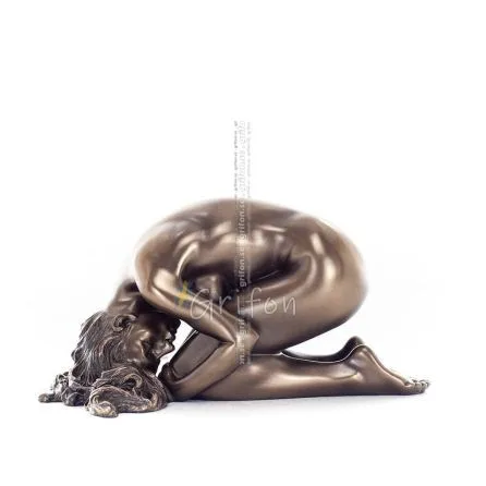 Modern naken kvinna 7,5 x 14,5 cm Veronese brons galvaniserad helkroppsstaty Veronese 1 - grifon.se 