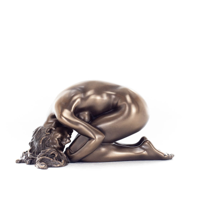 Modern naken kvinna 7,5 x 14,5 cm Veronese brons galvaniserad helkroppsstaty Veronese 1 - grifon.se 