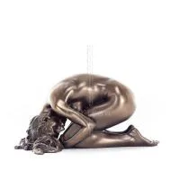 Modern naken kvinna 7,5 x 14,5 cm Veronese brons galvaniserad helkroppsstaty Veronese 1 - grifon.se 