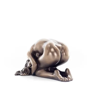 Modern naken kvinna 7,5 x 14,5 cm Veronese brons galvaniserad helkroppsstaty Veronese 2 - grifon.se 