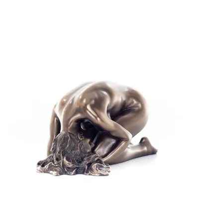 Modern naken kvinna 7,5 x 14,5 cm Veronese brons galvaniserad helkroppsstaty Veronese 6 - grifon.se 