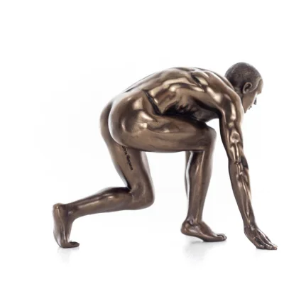 Löpare: Idrottssymbol för olympiska spelen, från skulptur 13,5 cm Veronese brons galvaniserad helkroppsstaty Veronese 5 - grifon