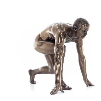 Runner: Athlete Symbol of Olympic Games, from Sculpture 13.5cm Veronese Bronze Electroplating Full Body Statue Veronese 6 - grif