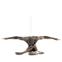 Sittande man med Ã¶ppna armar 45x15cm Helfigur statyett med brons elektrolys av Veronese, Modernt Dekorativt Veronese 1 - grifon.