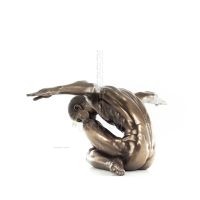 Sittande man med Ã¶ppna armar 45x15cm Helfigur statyett med brons elektrolys av Veronese, Modernt Dekorativt Veronese 3 - grifon.