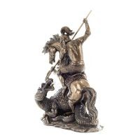 Saint George: protector of the Army, soldier 31cm Full-body statue with Bronze Electrolysis Veronese, Christian Veronese 2 - gri