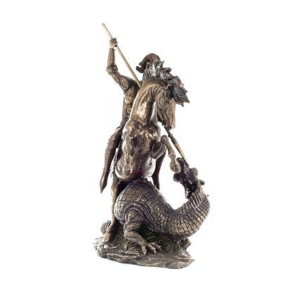 Saint George: protector of the Army, soldier 31cm Full-body statue with Bronze Electrolysis Veronese, Christian Veronese 5 - gri