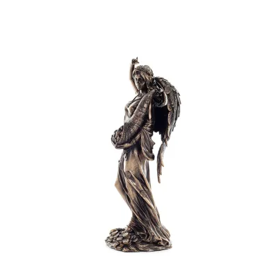 Fortune: The View of Prosperity and Wealth of a City with Wings 29,5 cm Veronese elektrolytisk brons staty för hela kroppen Vero
