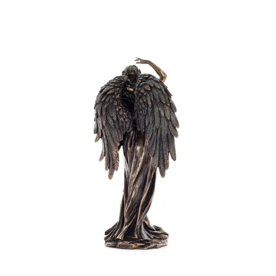Fortune: The View of Prosperity and Wealth of a City with Wings 29,5 cm Veronese elektrolytisk brons staty för hela kroppen Vero