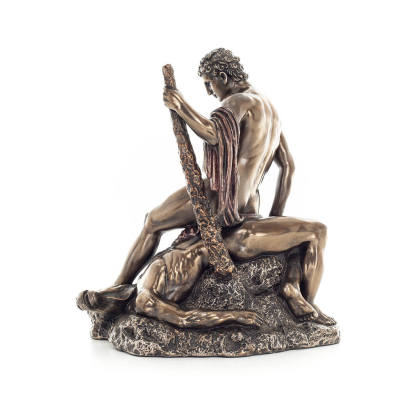 Theseus & Minotaur: The Last Battle of One, 19.5cm Veronese Electrolytic Bronze Full Body Statue, Minoan Civilization Veronese 3