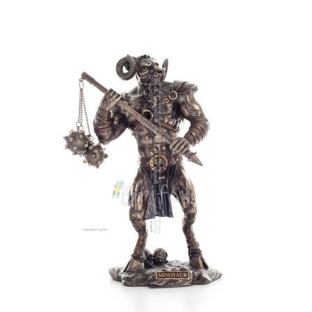 Minotaur: Plasma, the son of Pasiphae Queen of Knossos Minoan civilization 25cm Veronese Bronze Electrolysis statue Veronese 1 -