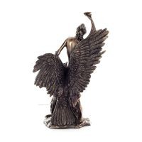 Ibe: The Goddess of Youth and Vitality & his Eagle 30cm Full Length Electrolytic Bronze Veronese Statue, Ancient Greece Veronese