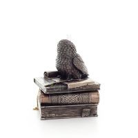Owl 12cm Jewelry Box, Jewelry Box, Box-like Case for Storage, Veronese Bronze Electroplating Full Body Statue Veronese 3 - grifo