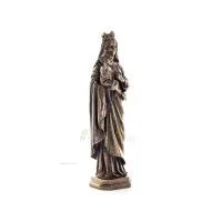Virgin Mary the Virgin Mary or Theotokos with Jesus Christ 26.5cm Full Length Veronese Bronze Electrolysis Statue Veronese 6 - g