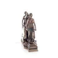 Clock women carrying an urn 30x36cm Veronese bronze electrolysis, Decorative Veronese 2 - grifon.se 