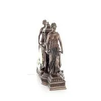 Clock women carrying an urn 30x36cm Veronese bronze electrolysis, Decorative Veronese 2 - grifon.se 