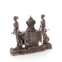 Clock women carrying an urn 30x36cm Veronese bronze electrolysis, Decorative Veronese 3 - grifon.se 